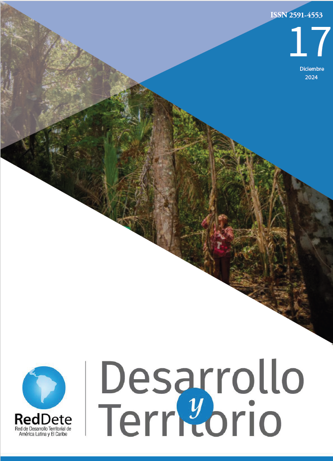 					Ver Núm. 17 (2024): Desarrollo y Territorio N°17, diciembre 2024
				